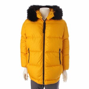 【モンクレール】Moncler ジーニアス メンズ 18年 MERGULE フード ダウンジャケット アウター 49907 イエロー 0【中古】203588