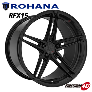 4本セット ロハナ Rohana RFX15 20X10.0J X11.0J 5/120 ブラック 厳選タイヤ 255/30R20 275/30R20 BMW M3 F80 M4 Rotary Forged