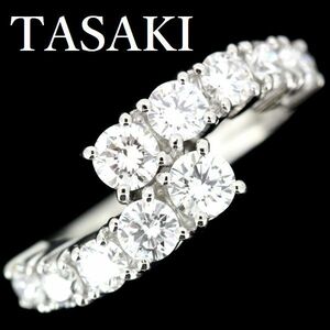田崎真珠 TASAKI ダイヤモンド 0.94ct リング Pt900 10石