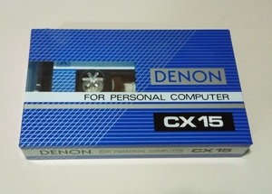 未使用 カセットテープ DENON CX 15 FOR PERSONAL COMPUTER TYPE1 NORMAL 15分　⑧