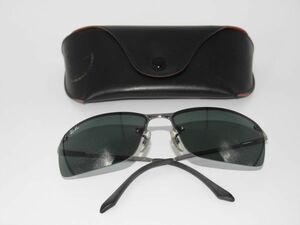 A9-13 サングラス レイバン Ray Ban RB3183 TOPBAR 004/71 63□15 3N メタル 軽量 メンズ ケース付 UVカット イタリア製