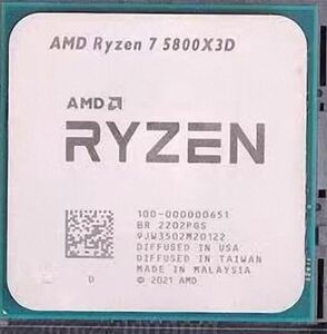 AMD Ryzen 7 5800X 3D 8C 3.4 GHz 96MB AM4 DDR4-3200 105W