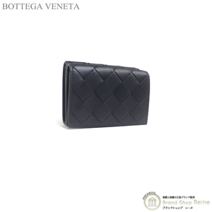 ボッテガ ヴェネタ （BOTTEGA VENETA） イントレチャート タイニー 三つ折り 財布 667036 ブラック（新品）