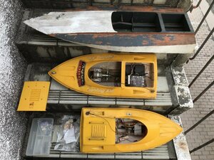 ★　【160サイズ着払】　【ジャンク品　故障品】　まとめて　木製　プラスチック製　大型　ボート　船　ラジコン　プラモデル　模型　retro