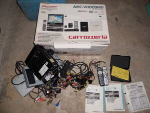 AVIC-VH009MD サイバー ナビ HDD　リビングキット　リモコン　取説　作動未確認 ジャンク品　壊れてます