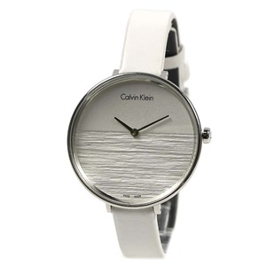 カルバンクライン 腕時計 レディース cK Calvin Klein RISE ライズ ホワイト×シルバー K7A231L6