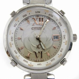 シチズン CITIZEN クロスシー XC 腕時計 アナログ エコドライブ デイト チタン H240-T020097 シルバーカラー ウォッチ レディース