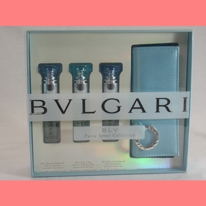 管：346-42 ☆【未使用】 BVLGARI 香水セット ブルー パース スプレー コレクション ☆