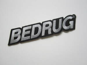 BEDRUG ベッドドラッグ ロゴ 部品 パーツ ワッペン/自動車 バイク オートバイ レーシング Z01