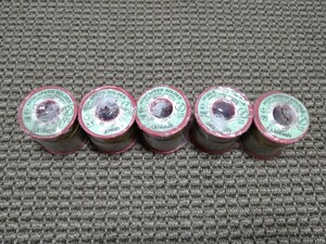 ジャンク品★長期保管品★Uchihashi★リール巻きハンダ★B1.2mm×500g★5個セット