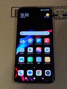 【1円スタート中古美品】ほぼ未使用 Xiaomi Redmi Note 13 Pro+ ブラック メモリー12GB ストレージ512GB　グローバルROM