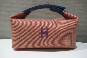 【新品】 エルメス HERMES ブリッド・ア・ブラックPM バッグ キャンバス かばん BRB・バッグ・財布