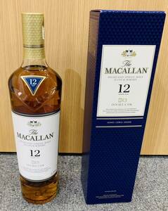 【MSO-5201IR】 MACALLAN マッカラン 12年 ダブルカスク 700ml 40% スコッチ ウイスキー 箱付き 未開栓 古酒 中古品 