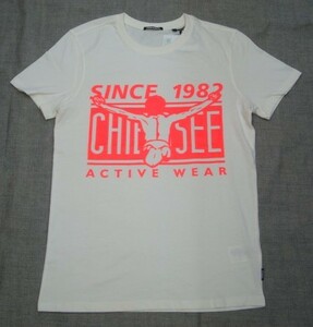 新品CHIEMSEE(キムジー)メンズTシャツHONOK 11-4202 STAR WHITE (S)・・2023
