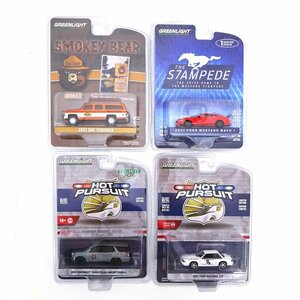 ★未開封★グリーンライト ミニカー4台セット (1983 GMC Suburban/2021 Ford Mustang Mach1他/GREENLiGHT/ミニカー)★【TY726】