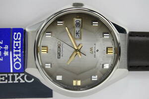国産名機☆197４年製 SEIKO LM ロードマチック　5606-8040 9面カットガラス 稀少モデル　25石 自動巻紳士腕時計 SEIKOベルト 美品