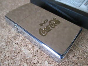 ZIPPO『ENJOY COCA COLA エンジョイ コカコーラ』1994年2月製造 スリム ポリッシュ 鏡仕上げ オイルライター ジッポー 廃版激レア 未使用品