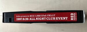 送料込み VHSビデオ hide presents MIX LEMONed JELLY -1997.8.26 ALL NIGHT CLUB EVENT- RED PACKAGE