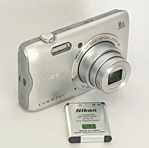 【1円〜】Nikon COOLPIX A300 ニコン デジタルカメラ 【十字キー不良・ジャンク品】　シルバー