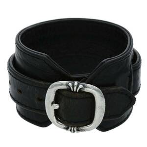 クロムハーツ Chrome Hearts RR TINY BUCKLE/ロックンロール サイズ:1 レザーブレスレット 中古 SS07