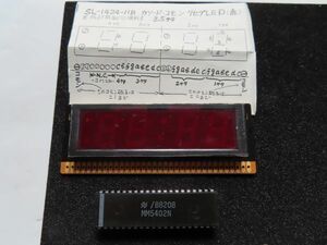 未使用新品 NS 時計IC MM5402N ＆ LED SL-1424　 (在庫４セット有り)