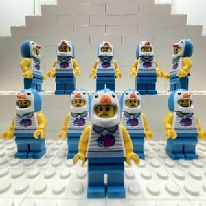 B5　レゴミニフィグ　ペンギン着ぐるみ　両面顔　10個セット　新品未使用　LEGO社純正品