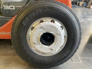 新品 ブリヂストン タフブライトホイール タイヤホイールセット BS 295/80R22,5 M800 2018年製 22.5×8.25