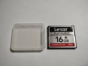 ケース付き　16GB　Lexar　PLATINUM2　CFカード　フォーマット済み　メモリーカード　コンパクトフラッシュカード