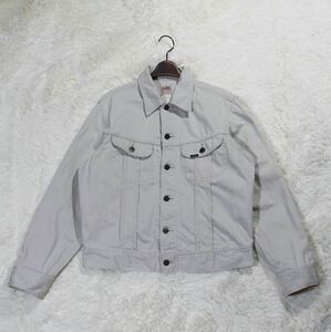 90s 希少 《Lee》 0411 WESTERNER JACKET (L) アイボリー Gジャン 日本製 美品 コットンサテン