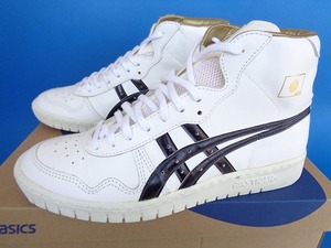 13574■新品 デッド ASICS JAPAN L FABRE TBF707 アシックス ジャパン ファブレ 白 紺 26.5 日本製 バッシュ