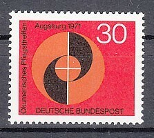 西ドイツ 1971年未使用NH エキュメニカル会議/キリスト教会一致促進運動#679
