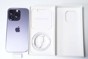 【SIMフリー】Apple iPhone14 Pro 256GB Deep Purple A2889 MQ1E3J/A 