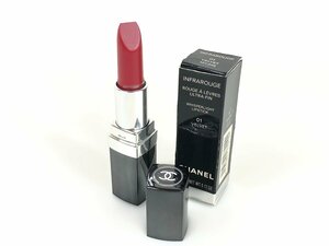 未使用　シャネル　CHANEL　ルージュアレーブル　ウルトラフィン　リップスティック　口紅　#01　VELVET　レッドカラー　KES-2056