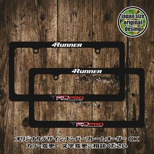 ナンバーフレーム ライセンスフレーム USDM JDM HDM TRD GR 4runner TACOMA tundra RAV4 HILUX ハイラックス 4ランナー　