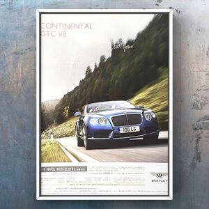 当時物 ベントレー コンチネンタルGTC V8 広告 /カタログ Bentley Continental GTC コンバーチブル オープン グッズ ノベルティ 中古 gtc