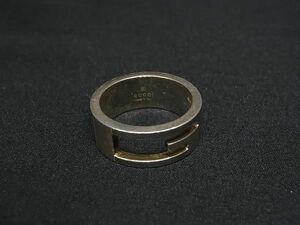 1円 GUCCI グッチ ブランデッドG SV925 リング 指輪 アクセサリー 表記サイズ15(約14号) レディース メンズ シルバー系 AW9381