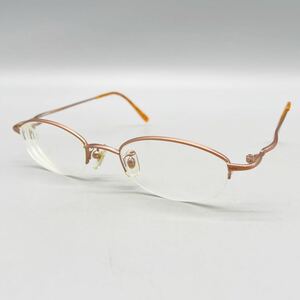 renoma レノマ メガネ UP-3009 眼鏡 フレーム オーバル シャンパンゴールド ハーフリム レンズ 度入り アイウェア レディース 47□120-140