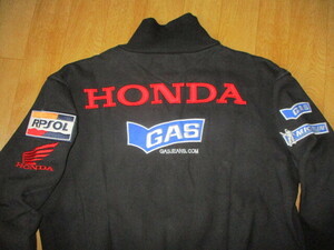GAS・HRC・ホンダ・レプソル・レーシングチーム　刺繍ロゴ　トラックジャージ・ニットジャケット サイズS　美中古　スーパーGTライダース