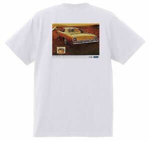 アドバタイジング フォード Ｔシャツ 728 白 1969 サンダーバード トリノ フェアレーン マスタング シェルビー