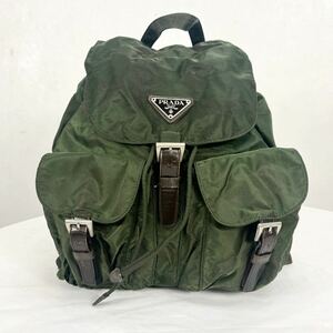 vintage PRADA ヴィンテージ　プラダ グリーン　ナイロン　リュックサック バッグパック　鞄