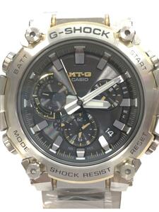 CASIO◆ソーラー腕時計_G-SHOCK/アナログ/BLK/SLV