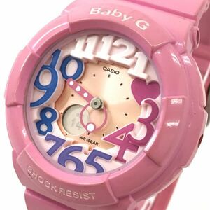 CASIO カシオ BABY-G ベビージー 腕時計 BGA-131-4B3JF クオーツ アナデジ ラウンド ピンク カジュアル おしゃれ レディース 動作確認済み