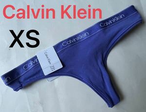 【送料無料】新品★23 Calvin Klein カルバンクライン Thong コットン Tバック ショーツ XS （日本サイズXS～S）Lp oc