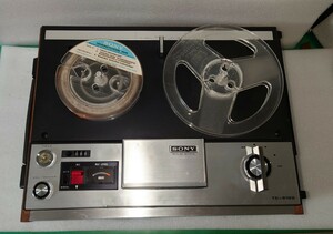 ★SONY TC-5100★ テープレコーダー オープンリールデッキ マイク、テープ、コード付き、蓋欠品、通電不可、ジャンク!!!!!!!!!!!!!!!!!!!!!