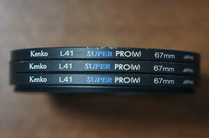 [67mm] Kenko L41 SUPER PRO(W) 薄枠UVカットフィルター 1280円/枚 最後の1枚