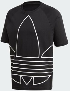 adidas アディダス Tシャツ 黒 BLACK 新品未使用 送料込み デカロゴ GE6229 Lサイズ
