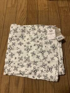 honest オネストカンパニー　jessica alba ジェシカアルバ　ORGANIC COTTON SWADDLE BLANKET オーガニックコットン　Skulls スカル柄