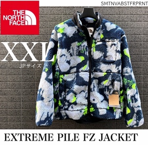 ◆モデル出品◆新品 XXLサイズ ノースフェイス エクストリーム パイル フルジップ ジャケット シェルパ素材 紺 EXTREME PILE FZ 約38000円