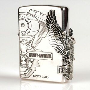 ZIPPO ライター ハーレーダビッドソン ジッポ シルバー ビッグメタル