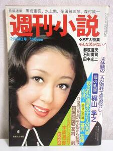 週刊小説 昭和50年 2月14日号 表紙 山口いづみ 実業之日本社 RY59